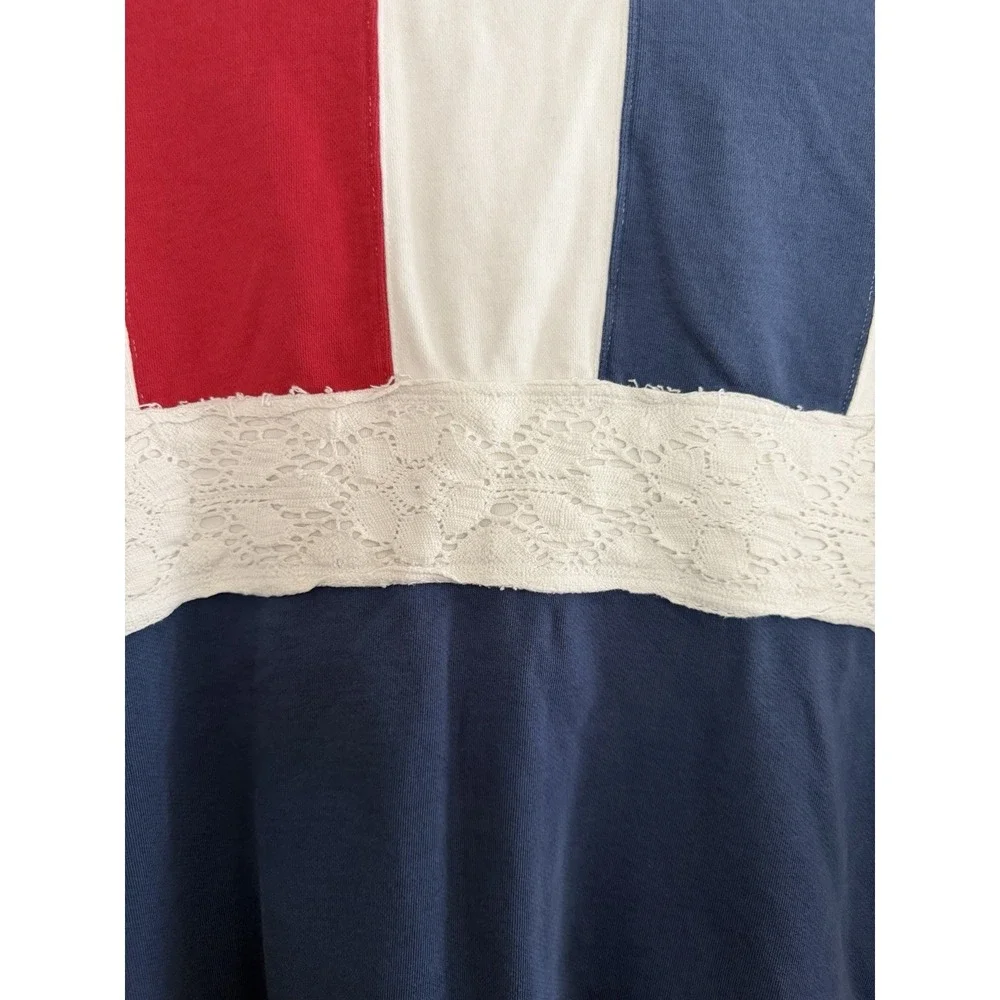 Free People We The Free American Dream Polo Women's Size Medium - Picture 12 of 15